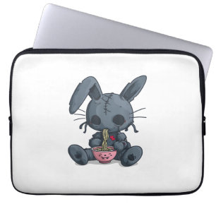 Goth Pastel Creepy Kawaii Rabbit Bunny Voodoo Doll Laptop Fodral