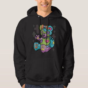 Goth Pastel Nalle Gothic Kawaii Voodoo Plush  Hoodie