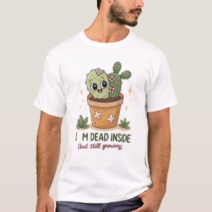 Goth Plant Älskare Shirt: Zombie Plant med Googly T Shirt