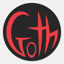 Goth (Pointlettering) (röd)