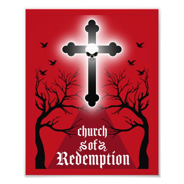 Goth Post Punk Mode Fototryck (Framsidan)