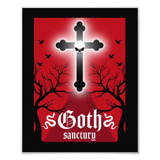 Goth Post Punk Mode Fototryck (Framsidan)