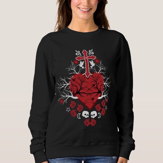 Goth Post Punk Mode T Shirt (Framsida)
