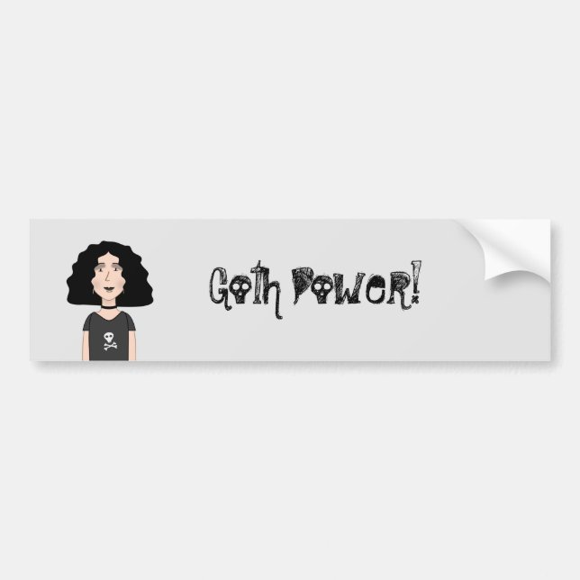 Goth Power Bildekal (Framsidan)