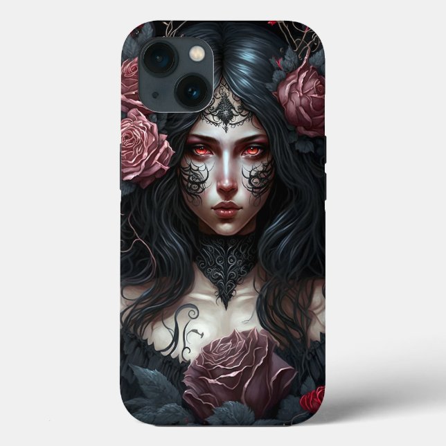 Goth Princess Gothic Fantasy Fodral-Mate iphone ca (Baksida)