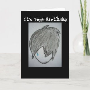 Goth Punk Birthday-kort Kort