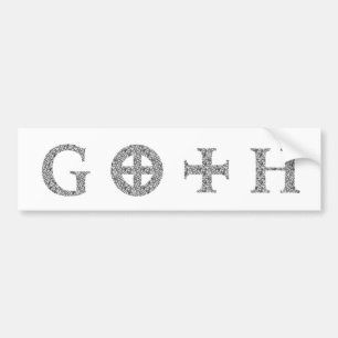 GOTH - Punk för Emo alternativ Grungesten Bildekal