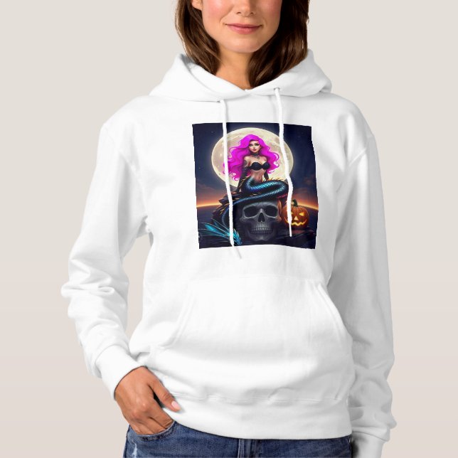 Goth/Punk Mermaid  T Shirt (Framsida)