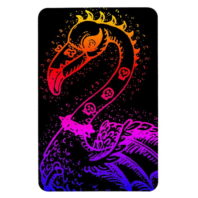 GOTH PUNK ROCKER FLAMINGO, DÖSKALLAR, SPIKED HAIR MAGNET (Vertikal)