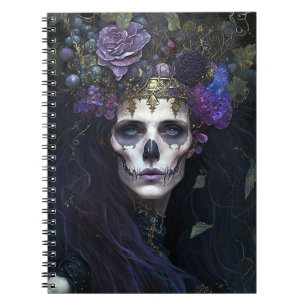Goth Queen Fantasy Art Anteckningsbok