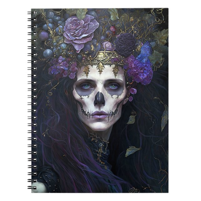 Goth Queen Fantasy Art Anteckningsbok (Framsidan)