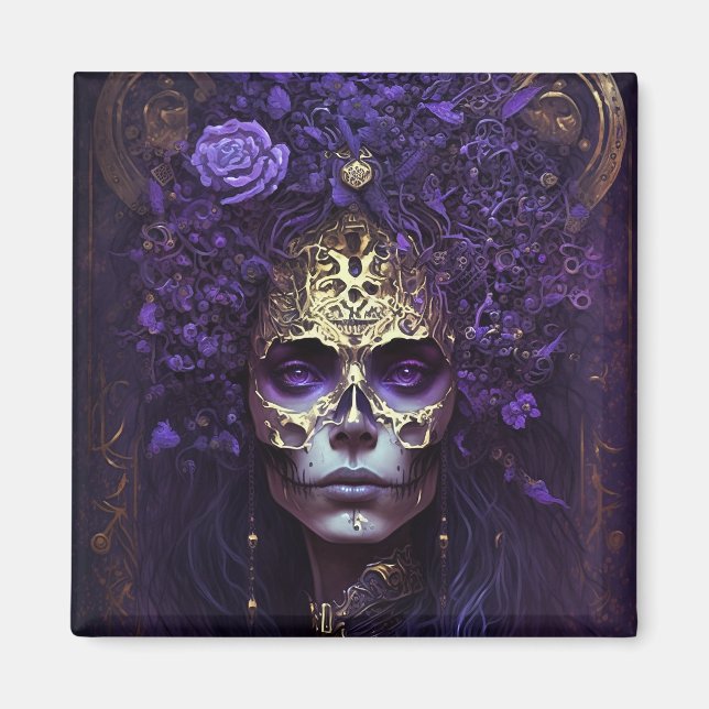 Goth Queen Fantasy Art Magnet (Framsidan)