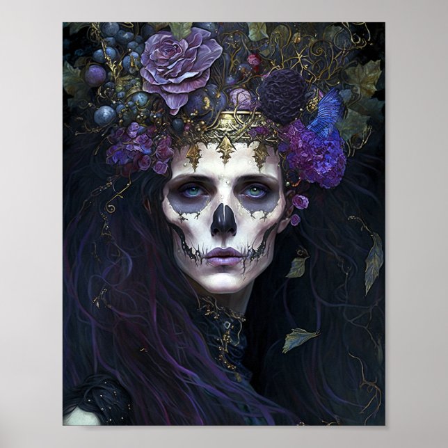 Goth Queen Fantasy Art Poster (Framsidan)