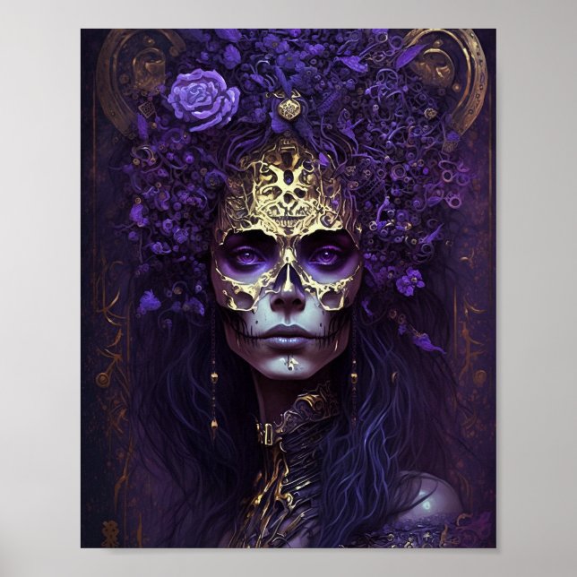 Goth Queen Fantasy Art Poster (Framsidan)