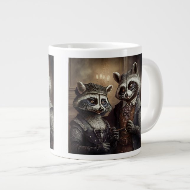 Goth Raccoons Jumbo Mugg (Framsida höger)