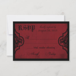 Goth Red and Black Snöre OSA kort