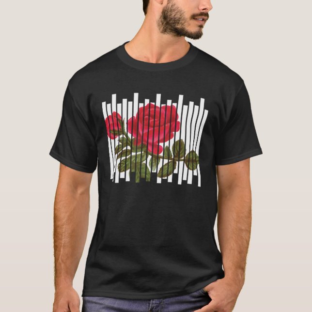 Goth Ro Aesthetic Grunge for a Flower and Antho T Shirt (Framsida)