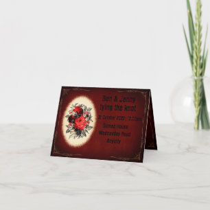 Goth ro och ram - bröllopsinbjudan inbjudan