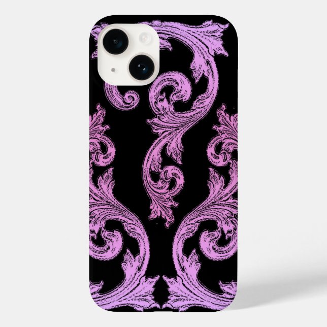 Goth Rosa och svart Elegant Design (Baksida)
