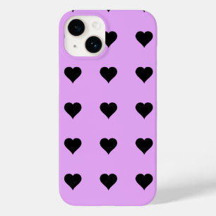 Goth Rosa och svart Heart Design