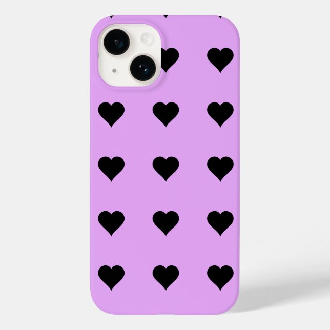 Goth Rosa och svart Heart Design (Baksida)