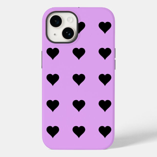 Goth Rosa och svart Heart Design (Baksida)