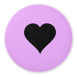 Goth Rosa och svart Heart Design Knopp