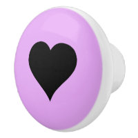 Goth Rosa och svart Heart Design