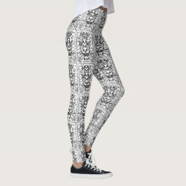 GOTH SER INGET EVIL CEMETERY SKELETON LEGGINGS Rep