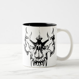 Goth skalle Två-Tonad mugg