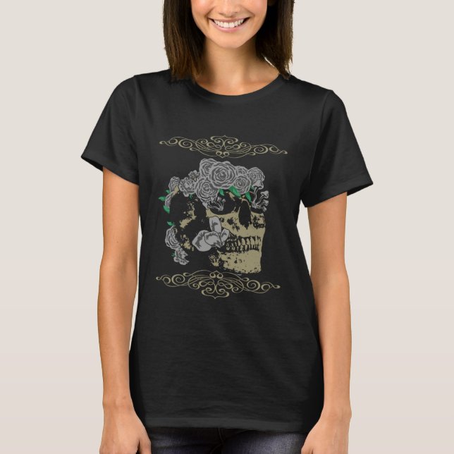 Goth Skeleton T Shirt (Framsida)