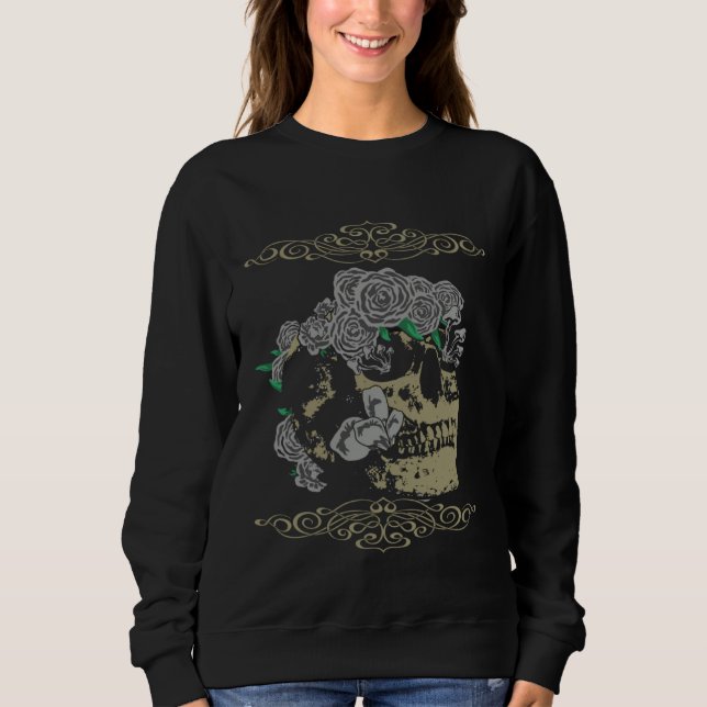 Goth Skeleton T Shirt (Framsida)