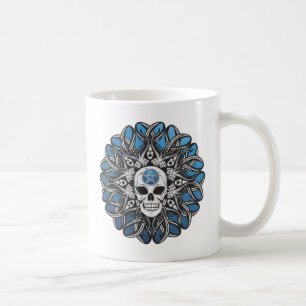 Goth Skull - Blue Kaffemugg