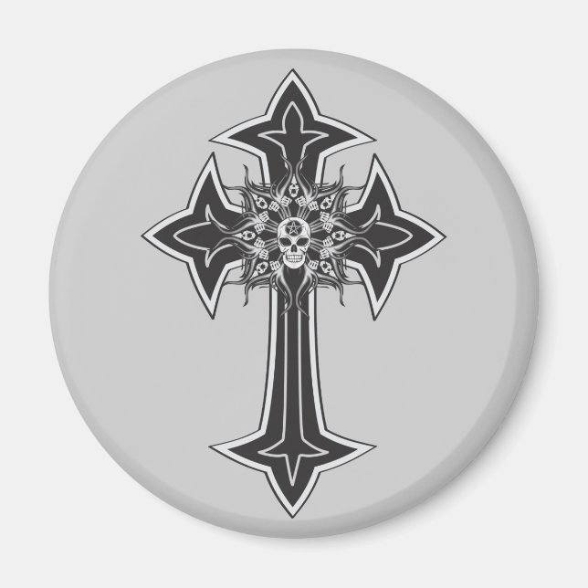 Goth Skull Kor Magnet (Framsidan)