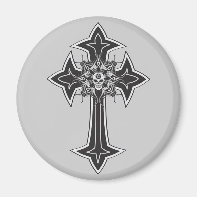 Goth Skull Kor Magnet (Framsidan)