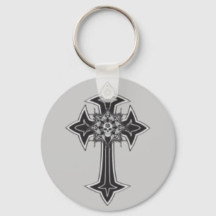 Goth Skull Kor Nyckelring