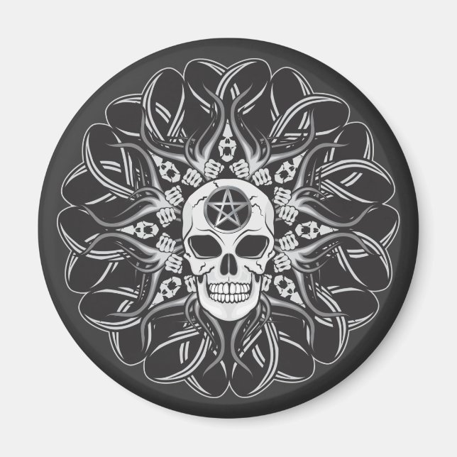 Goth Skull Magnet (Framsidan)