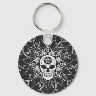 Goth Skull Nyckelring