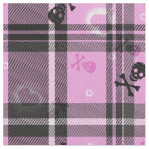Goth Skull och Play Fabric Tyg