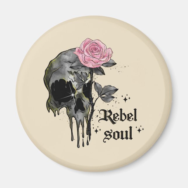 Goth Skull | Rebel Soul Magnet (Framsidan)