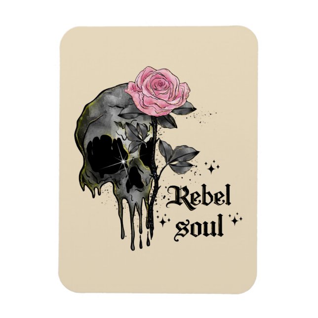 Goth Skull | Rebel Soul Magnet (Vertikal)