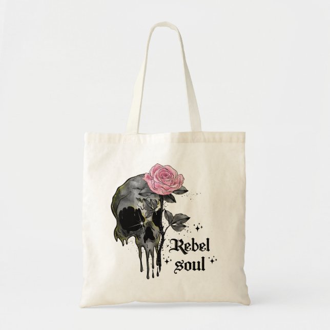 Goth Skull | Rebel Soul Tygkasse (Framsidan)