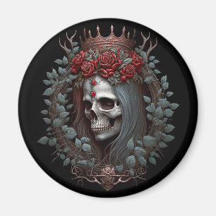 Goth Skull Ro Krona Gothic Magnet