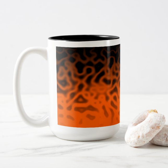 Goth Slime Halloween-mugg Två-Tonad Mugg (Med munk)