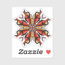 Goth Snakes Flower Tattoo Stil Klistermärken