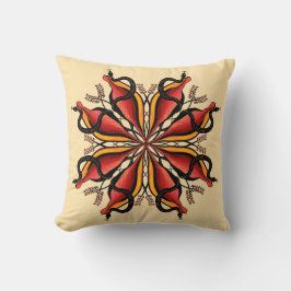 Goth Snakes Flower Tattoo Stil Kudde