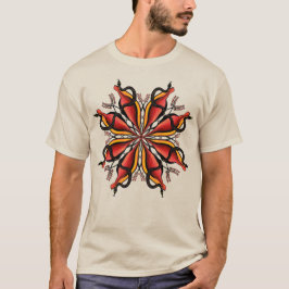 Goth Snakes Flower Tattoo Stil T Shirt