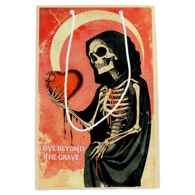 Goth Spooky Valentine Grim Reaper with Heart (Framsidan)