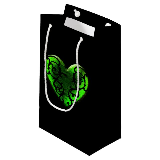 Goth St. Patrick's Day Grönt Heart Bag (Framsidan Vinklad)