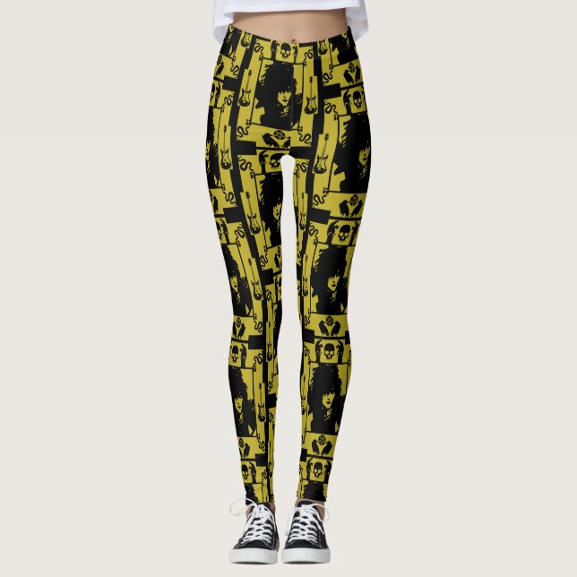 Goth Sten Mode Leggings (Framsida)